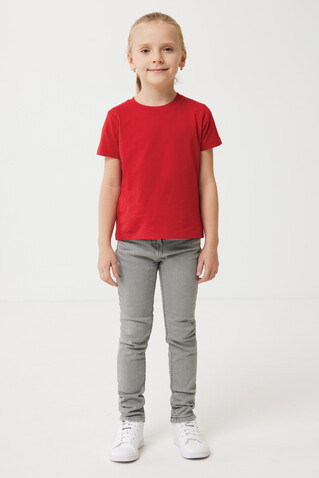 Iqoniq Koli Kids T-Shirt aus recycelter Baumwolle rot bedrucken, Art.-Nr. T6100.029.34