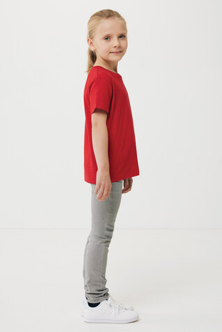 Iqoniq Koli Kids T-Shirt aus recycelter Baumwolle rot bedrucken, Art.-Nr. T6100.029.1112