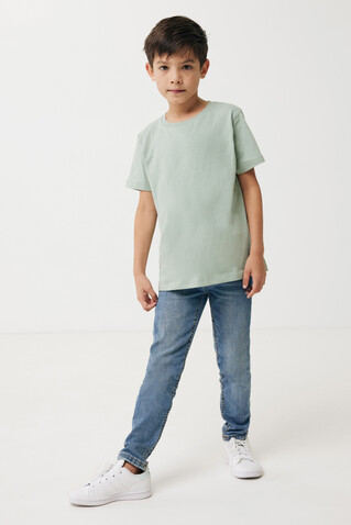 Iqoniq Koli Kids T-Shirt aus recycelter Baumwolle Iceberg green bedrucken, Art.-Nr. T6100.023.910