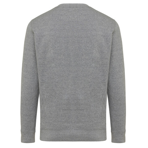 Iqoniq Etosha Lightweight Sweater aus recycelter Baumwolle ungefärbte helles Anthrazit bedrucken, Art.-Nr. T9303.034.XXXL