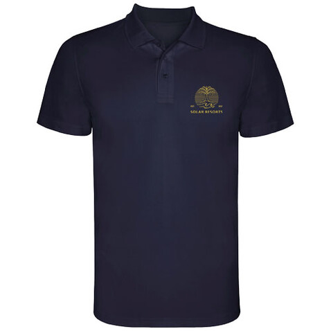 Monzha Sport Poloshirt für Herren, Navy Blue bedrucken, Art.-Nr. R04041R5