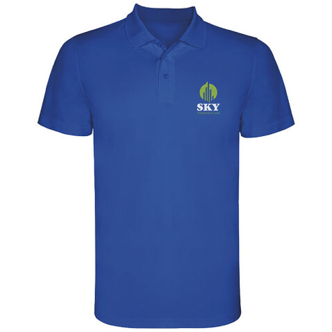 Monzha Sport Poloshirt für Herren, royalblau bedrucken, Art.-Nr. R04044T6