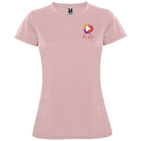 Montecarlo Sport T-Shirt für Damen, hellrosa bedrucken, Art.-Nr. R04234O2