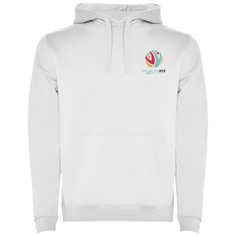 Urban Kapuzenpullover für Herren, weiss bedrucken, Art.-Nr. R10671Z1 Urban Kapuzenpullover für Herren, weiss bedrucken, Art.-Nr. R10671Z1
