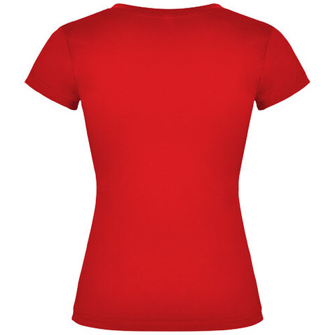 Victoria T-Shirt mit V-Ausschnitt für Damen, rot bedrucken, Art.-Nr. R66464I2