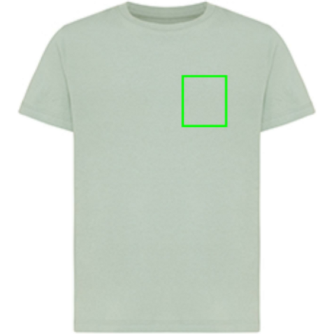 Iqoniq Koli Kids T-Shirt aus recycelter Baumwolle Iceberg green bedrucken, Art.-Nr. T6100.023.56