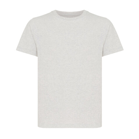 Iqoniq Koli Kids T-Shirt aus recycelter Baumwolle ungefärbte helles Grau bedrucken, Art.-Nr. T6100.032.910