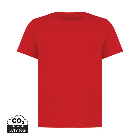 Iqoniq Koli Kids T-Shirt aus recycelter Baumwolle rot bedrucken, Art.-Nr. T6100.029.1112