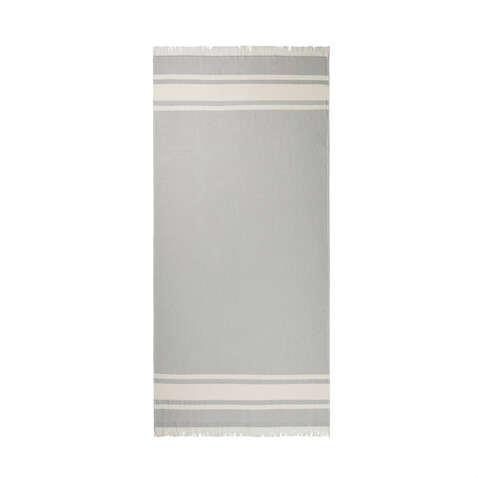 VINGA Tolo Hamam-Frottierhandtuch grau, off white bedrucken, Art.-Nr. V450202