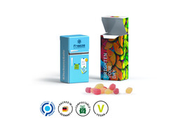 Slim Box Mini, Micro-Bonbons Frucht Mix bedrucken, Art.-Nr. 1034.00010