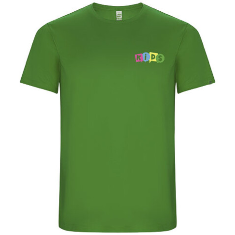 Imola Sport T-Shirt für Kinder, farngrün bedrucken, Art.-Nr. K04275DM