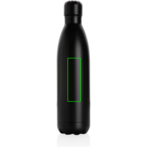 Solid Color Vakuum Stainless-Steel Flasche 750ml schwarz bedrucken, Art.-Nr. P436.931