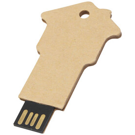 Haus USB-Stick 2.0 aus recyceltem Papier, Kraftpapier, 1GB bedrucken, Art.-Nr. 1Z50106D Haus USB-Stick 2.0 aus recyceltem Papier, Kraftpapier, 1GB bedrucken, Art.-Nr. 1Z50106D