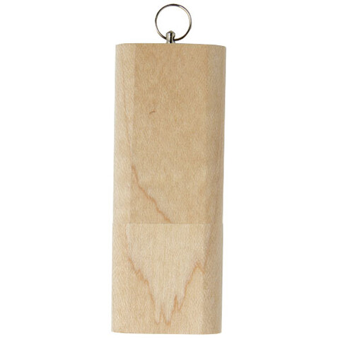 Schlüssel USB-Stick 2.0 aus Holz, hellbraun, 2GB bedrucken, Art.-Nr. 1Z50470F