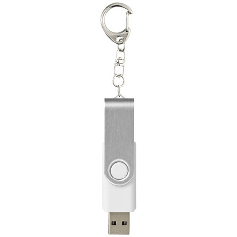Rotate USB-Stick 3.0 mit Schlüsselanhänger, weiss, 16GB bedrucken, Art.-Nr. 1Z50701K