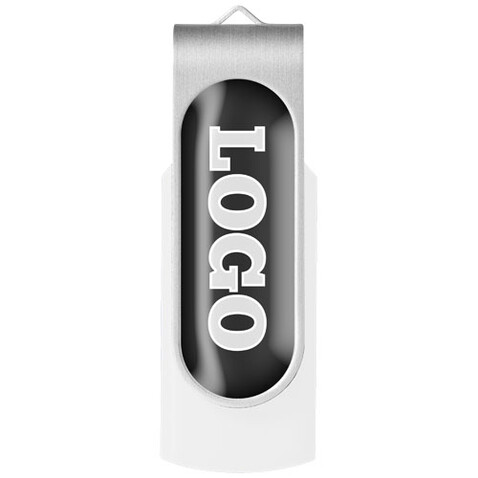 Rotate USB-Stick 3.0 mit Doming, weiss, 16GB bedrucken, Art.-Nr. 1Z50901K