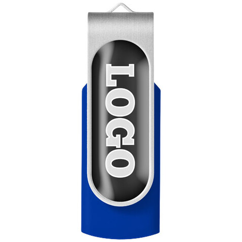 Rotate USB-Stick 3.0 mit Doming, royalblau, 16GB bedrucken, Art.-Nr. 1Z50953K