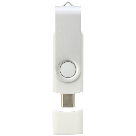 OTG Rotate USB Typ-C Stick, weiss, 1GB bedrucken, Art.-Nr. 1Z51401D