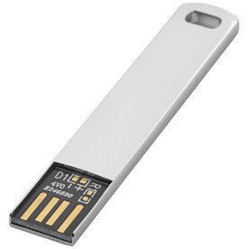 Metall flach USB 2.0, metal, 2GB bedrucken, Art.-Nr. 1Z51782F