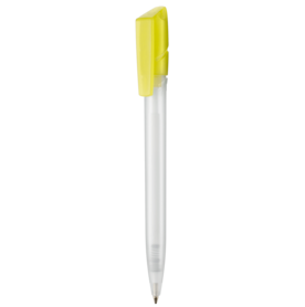 Kugelschreiber TWISTER FROZEN–frost-weiss TR/FR/ananas-gelb TR/FR bedrucken, Art.-Nr. 00041_3100_3210 Kugelschreiber TWISTER FROZEN–frost-weiss TR/FR/ananas-gelb TR/FR bedrucken, Art.-Nr. 00041_3100_3210