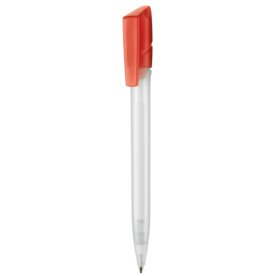 Kugelschreiber TWISTER FROZEN–frost-weiss TR/FR/feuer-rot TR/FR bedrucken, Art.-Nr. 00041_3100_3609 Kugelschreiber TWISTER FROZEN–frost-weiss TR/FR/feuer-rot TR/FR bedrucken, Art.-Nr. 00041_3100_3609