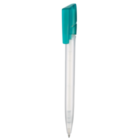 Kugelschreiber TWISTER FROZEN–frost-weiss TR/FR/türkis TR/FR bedrucken, Art.-Nr. 00041_3100_4127 Kugelschreiber TWISTER FROZEN–frost-weiss TR/FR/türkis TR/FR bedrucken, Art.-Nr. 00041_3100_4127