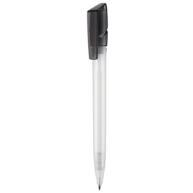 Kugelschreiber TWISTER FROZEN–frost-weiss TR/FR/topas-grau TR/FR bedrucken, Art.-Nr. 00041_3100_4408