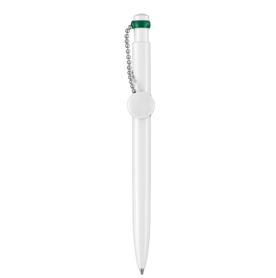 Kugelschreiber PIN PEN–weiss/minze-grün bedrucken, Art.-Nr. 00060_0101_1001 Kugelschreiber PIN PEN–weiss/minze-grün bedrucken, Art.-Nr. 00060_0101_1001