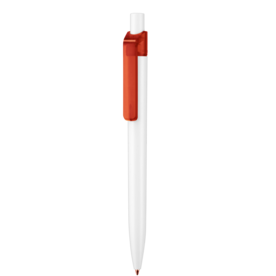 Kugelschreiber INSIDER ST–weiss/kirsch-rot TR/FR bedrucken, Art.-Nr. 02310_0101_3634