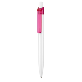 Kugelschreiber INSIDER ST–weiss/magenta-pink TR/FR bedrucken, Art.-Nr. 02310_0101_3806