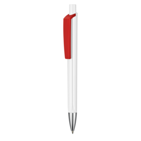 Kugelschreiber TRI-STAR–weiss/signal-rot bedrucken, Art.-Nr. 03530_0101_0601