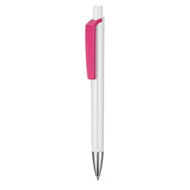 Kugelschreiber TRI-STAR–weiss/fuchsia-pink bedrucken, Art.-Nr. 03530_0101_0800