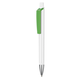 Kugelschreiber TRI-STAR–weiss/Apfel-grün bedrucken, Art.-Nr. 03530_0101_4076
