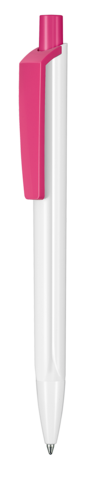 Kugelschreiber TRI-STAR P–weiss/fuchsia-pink bedrucken, Art.-Nr. 03532_0101_0800