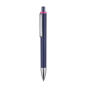 Kugelschreiber EXOS SOFT–nacht-blau/fuchsia-pink bedrucken, Art.-Nr. 07601_1302_0800 Kugelschreiber EXOS SOFT–nacht-blau/fuchsia-pink bedrucken, Art.-Nr. 07601_1302_0800