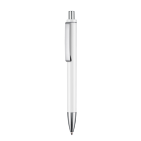 Kugelschreiber EXOS M–weiss bedrucken, Art.-Nr. 07602_0101