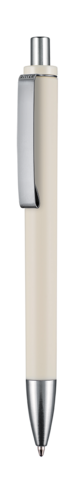 Kugelschreiber EXOS SOFT M–elfenbein bedrucken, Art.-Nr. 07603_0306