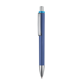 Kugelschreiber EXOS SOFT M–azur-blau bedrucken, Art.-Nr. 07603_1300