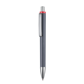 Kugelschreiber EXOS SOFT M–dunkel grau bedrucken, Art.-Nr. 07603_1407