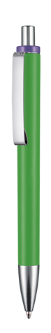Kugelschreiber EXOS SOFT M–Apfel-grün bedrucken, Art.-Nr. 07603_4076