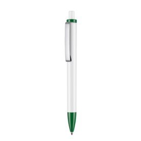 Kugelschreiber EXOS P–weiss/minze-grün bedrucken, Art.-Nr. 07610_0101_1001