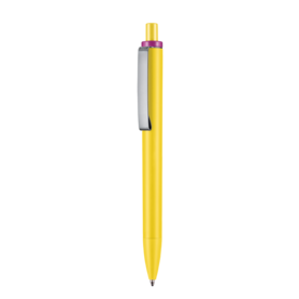 Kugelschreiber EXOS SOFT P–zitronen-gelb bedrucken, Art.-Nr. 07611_0200