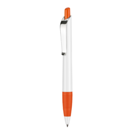 Kugelschreiber BOND SHINY–weiss/orange bedrucken, Art.-Nr. 08910_0101_0501 Kugelschreiber BOND SHINY–weiss/orange bedrucken, Art.-Nr. 08910_0101_0501