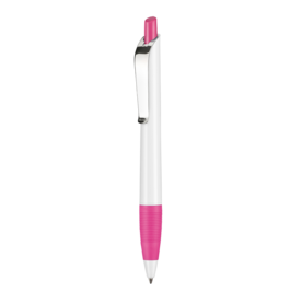 Kugelschreiber BOND SHINY–weiss/fuchsia-pink bedrucken, Art.-Nr. 08910_0101_0800 Kugelschreiber BOND SHINY–weiss/fuchsia-pink bedrucken, Art.-Nr. 08910_0101_0800