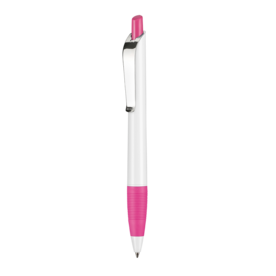 Kugelschreiber BOND SHINY–weiss/fuchsia-pink bedrucken, Art.-Nr. 08910_0101_0800 Kugelschreiber BOND SHINY–weiss/fuchsia-pink bedrucken, Art.-Nr. 08910_0101_0800