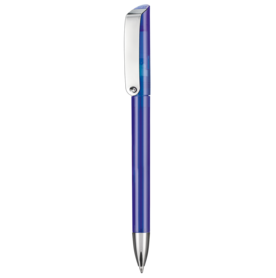 Kugelschreiber GLOSSY TRANSPARENT–royal-blau TR/FR bedrucken, Art.-Nr. 10086_4303 Kugelschreiber GLOSSY TRANSPARENT–royal-blau TR/FR bedrucken, Art.-Nr. 10086_4303