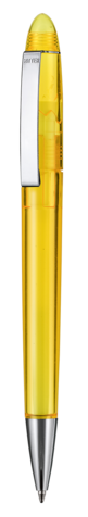 Kugelschreiber HAVANNA TRANSPARENT–sonnenblumen gelb bedrucken, Art.-Nr. 10118_3229