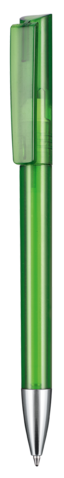Kugelschreiber GLORY TRANSPARENT–gras grün TR. bedrucken, Art.-Nr. 10123_4070