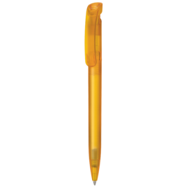 Kugelschreiber CLEAR FROZEN–mango-gelb TR/FR bedrucken, Art.-Nr. 12000_3505