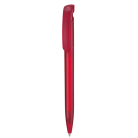 Kugelschreiber CLEAR FROZEN–feuer-rot TR/FR bedrucken, Art.-Nr. 12000_3609